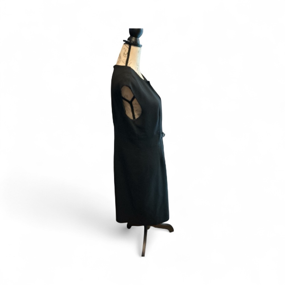 Kasper Elegant Black Asymmetrical Dress Size 12 - Picture 6 of 7